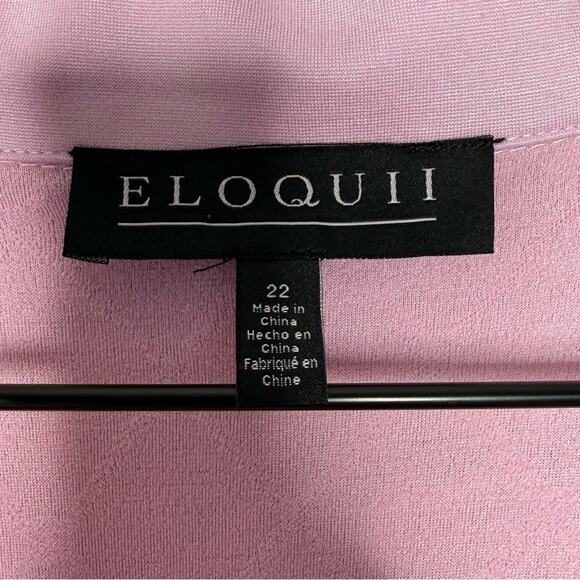 Eloquii purple popcorn sleeveless square blouse size 22 plus size NWT - Picture 3 of 5